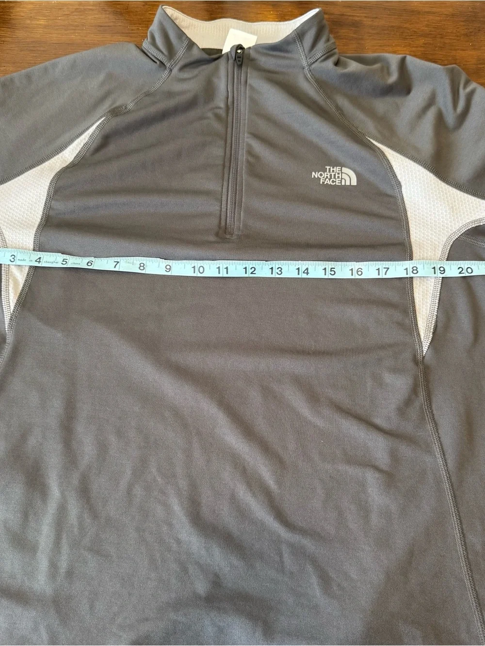 The North Face Pullover Mens L Gray Colorblock 1/4 Zip Flight Series Valor Vick